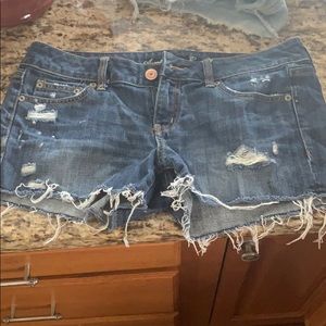 American Eagle Midi Denim Shorts